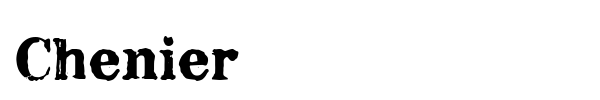 Chenier font