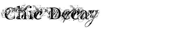 Chic Decay font