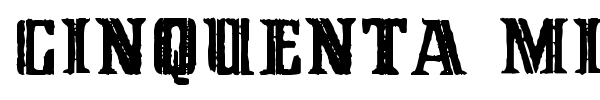 Cinquenta Mil Meticais font