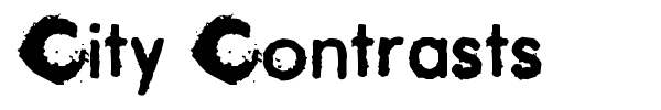 City Contrasts font preview