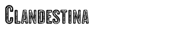 Clandestina font