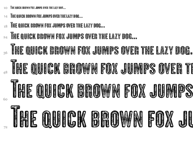 Clandestina font waterfall