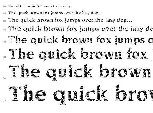 CM Old Firehouse font waterfall