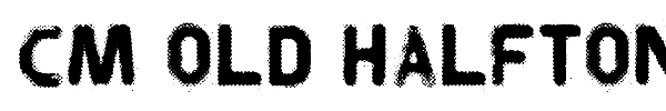 CM Old Halftone font