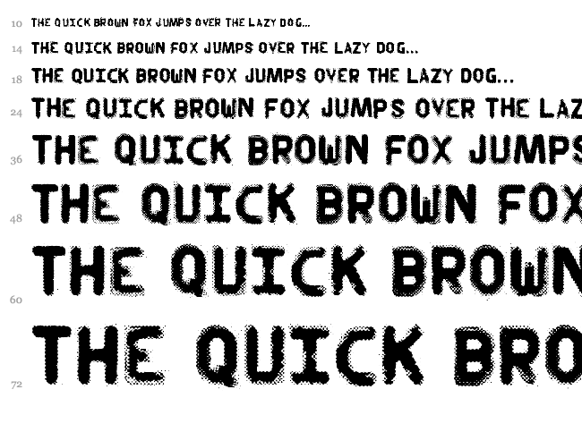 CM Old Halftone font waterfall