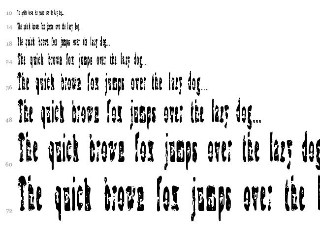 Coagulate font waterfall