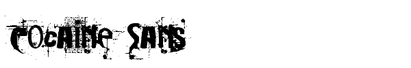 Cocaine Sans font