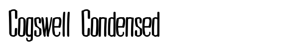 Cogswell Condensed font