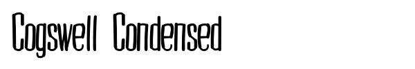 Cogswell Condensed font preview