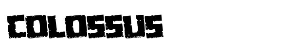 Colossus font