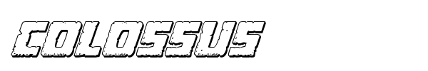 Colossus font preview