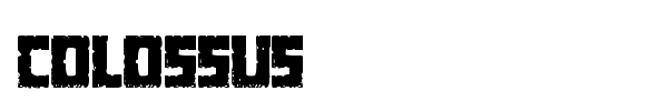 Colossus font preview