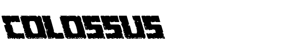 Colossus font preview