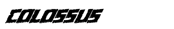 Colossus font preview