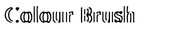 Colour Brush font