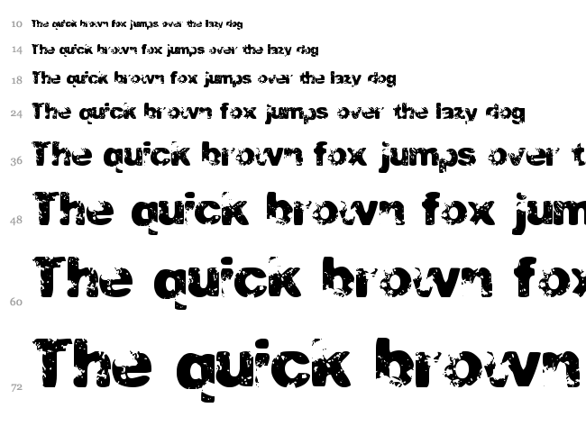 Condemnation font waterfall