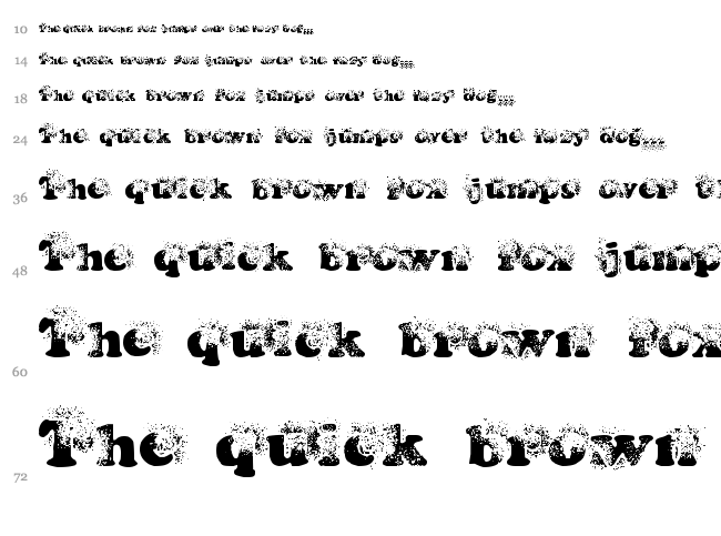 Coop Deville font waterfall