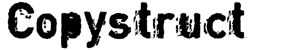 Copystruct font preview