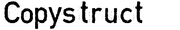 Copystruct font preview