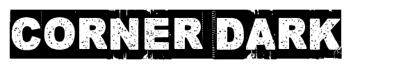 Corner Dark font