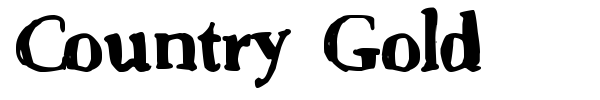 Country Gold font