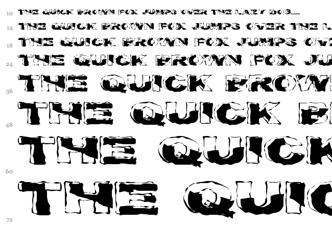 Crackaddict font waterfall