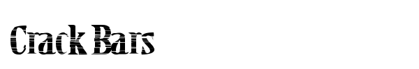 Crack Bars font