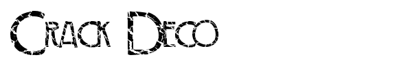 Crack Deco font
