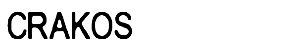 Crakos font