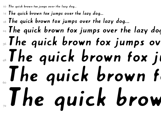 Cream font waterfall