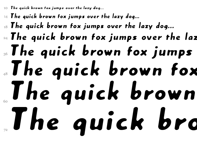 Cream font waterfall