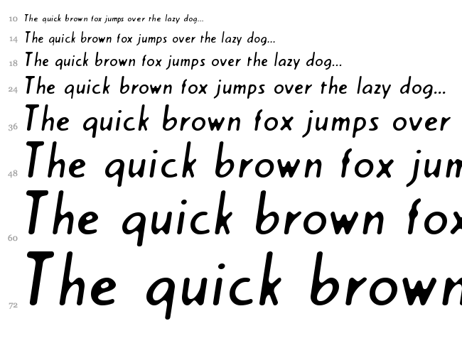 Cream font waterfall