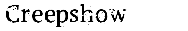 Creepshow font