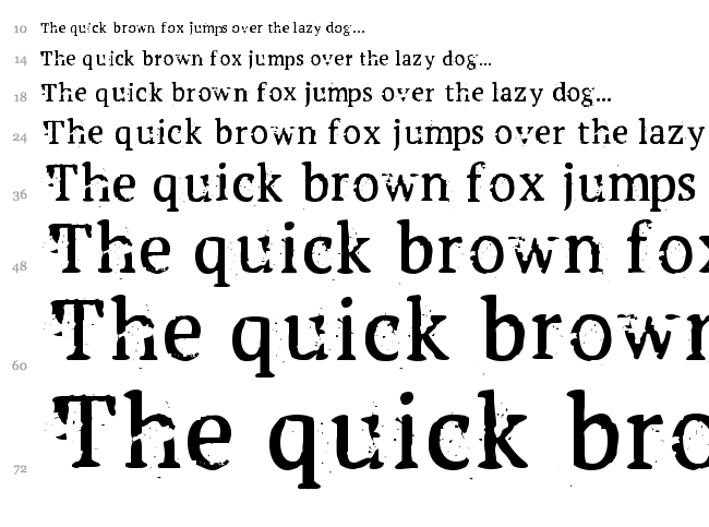Creepshow font waterfall