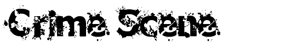 Crime Scene font
