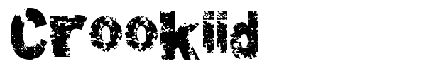 Crookiid font