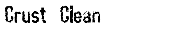 Crust  Clean font