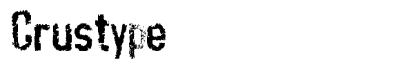 Crustype font