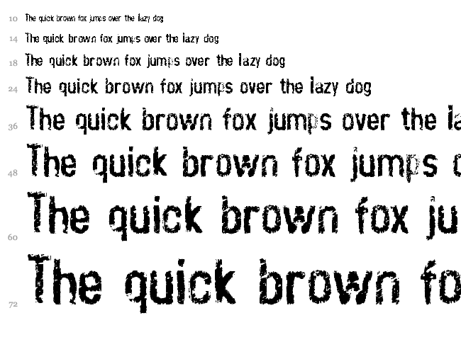 Crustype font waterfall