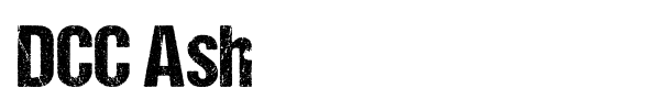 DCC Ash font