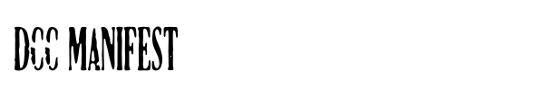 DCC Manifest font