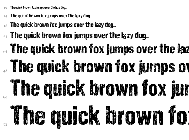 DCC Sharp Distress Black font waterfall
