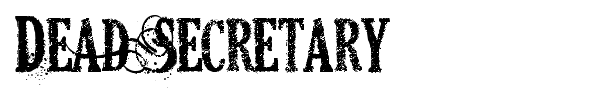 Dead Secretary font