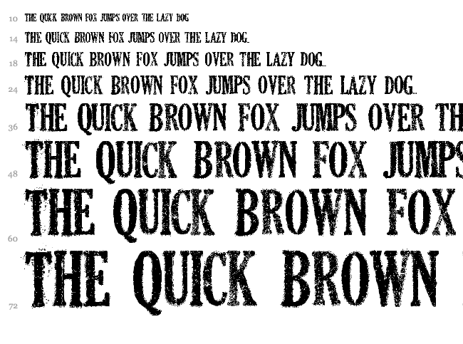 Dead Secretary font waterfall