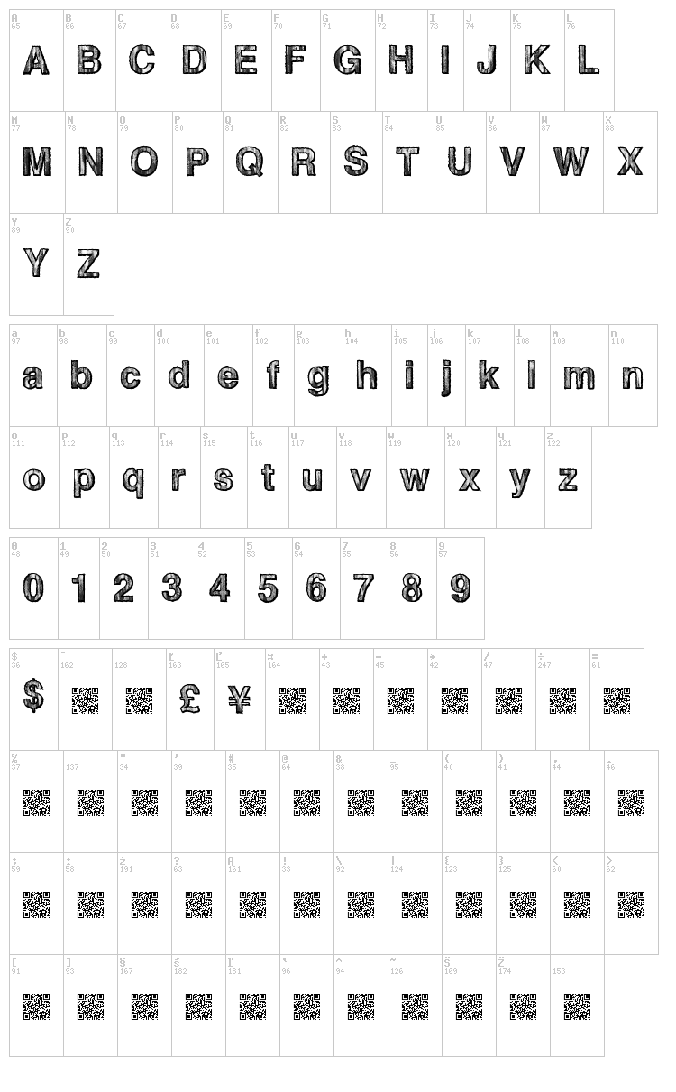 Deal Maker font map