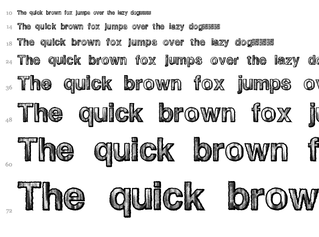 Deal Maker font waterfall