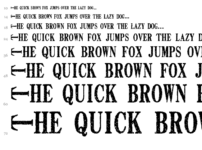 Death Font font waterfall