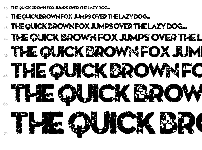 Death From Above font waterfall