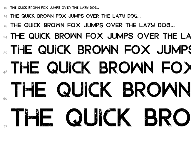 Dedecus Putro font waterfall