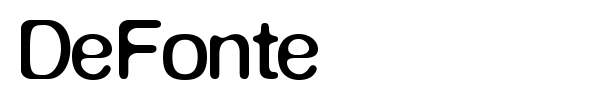 DeFonte font